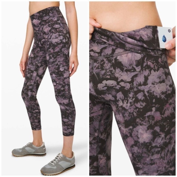 LULULEMON Align Pant II 28” in Floral Illusion Ice Grey Multi - Picture 2 of 10